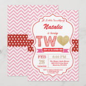 Valentijn 2e verjaardag Kleine Lieverd Kaart (Voorkant / Achterkant)