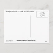 Valentijn 3 Cupido's en rode harten Feestdagenkaart (Achterkant)