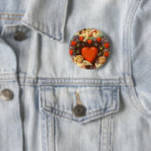  Valentijn 3 Cupids en rode harten Ronde Button 5,7 Cm (In situ)