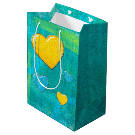 Valentijn 3D mengen en aanpassen Medium Cadeauzakje (Achterkant Gekanteld)