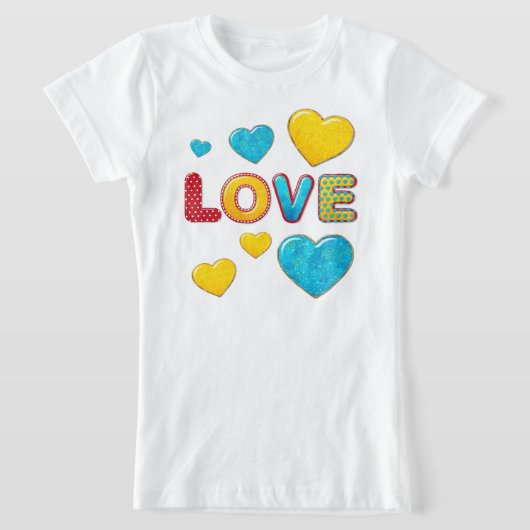 Valentijn 3D mengen en KINDEREN aanpassen T-shirt (Laagn)