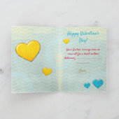 Valentijn 3D-mix en GREETING van overeenkomst Bedankkaart (Binnen)