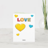 Valentijn 3D-mix en GREETTING 2 Bedankkaart (Achterkant)