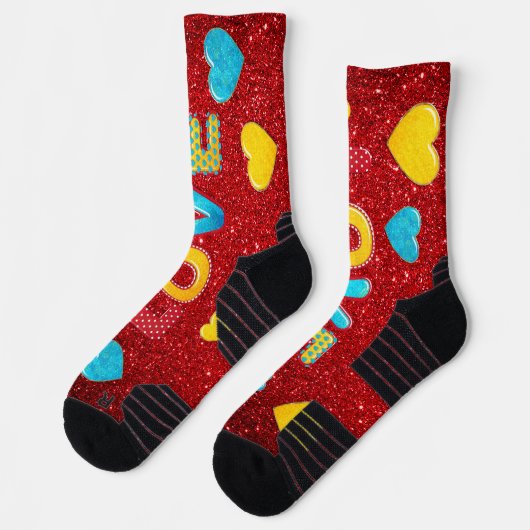 Valentijn 3D-mix en matchen 2 Sokken (Links)