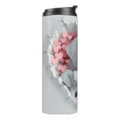 Valentijn 3D Mom & Baby Elephants Tumbler Wrap Thermosbeker (Gedraaid links)