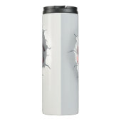 Valentijn 3D Mom & Baby Elephants Tumbler Wrap Thermosbeker (Achterkant)