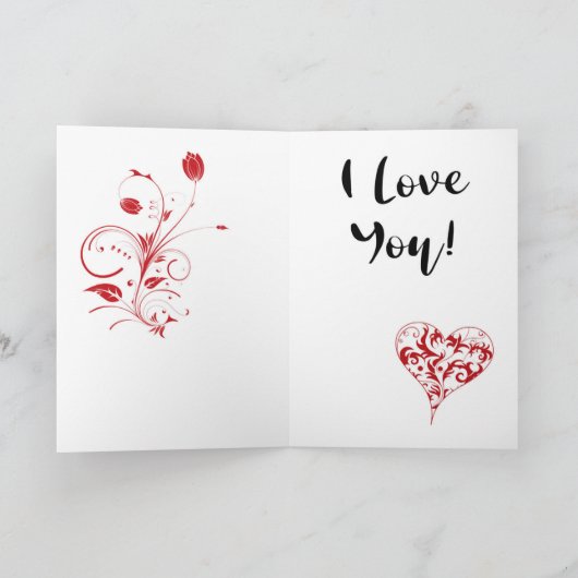 Valentijn 8 hart, Valentijn kaart, AI gegenereerd, Bedankkaart (Binnen)