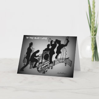 Valentijn aan een Musicus Feestdagen Kaart