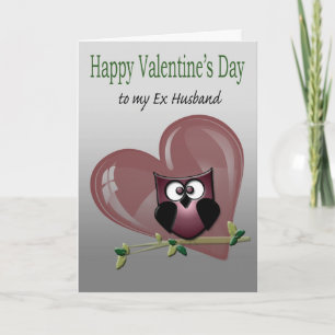 Valentijn aan mijn ex-man wenskaart feestdagen kaart