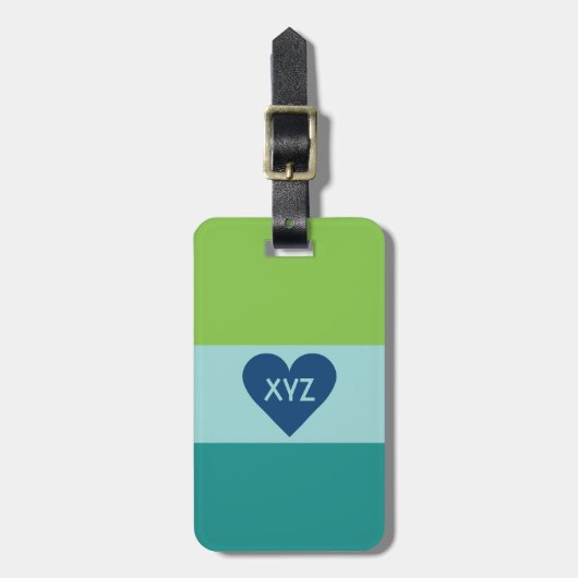 Valentijn Aangepast bagagelabel hart (Voorkant verticaal)