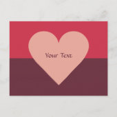 Valentijn Aangepast briefkaart hart (Voorkant)