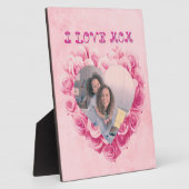 Valentijn aangepaste foto voor moeder - houten pla fotoplaat (Zijkant)