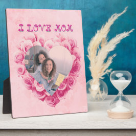 Valentijn aangepaste foto voor moeder - houten pla fotoplaat