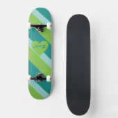 Valentijn Aangepaste monogram skateboards (Voorkant)