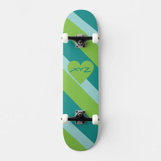 Valentijn Aangepaste monogram skateboards (Voorkant)
