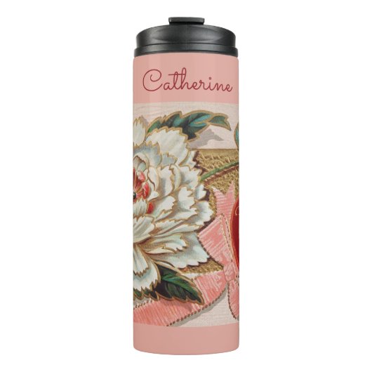 Valentijn, aangepaste naam tumbler Thermosbeker (Voorkant)