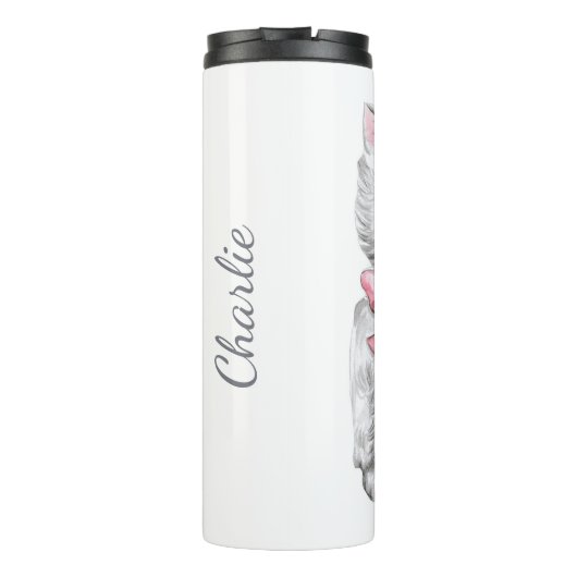  Valentijn, aangepaste naam tumbler Thermosbeker (Achterkant)