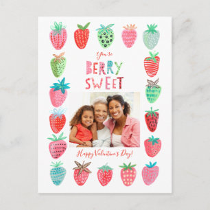 Valentijn   Aardbei   BRIEFKAART