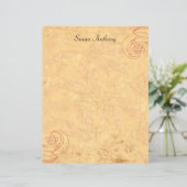 Valentijn Abstract Floral Briefpapier (Staand voorkant)