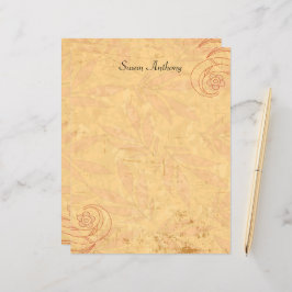 Valentijn Abstract Floral Briefpapier