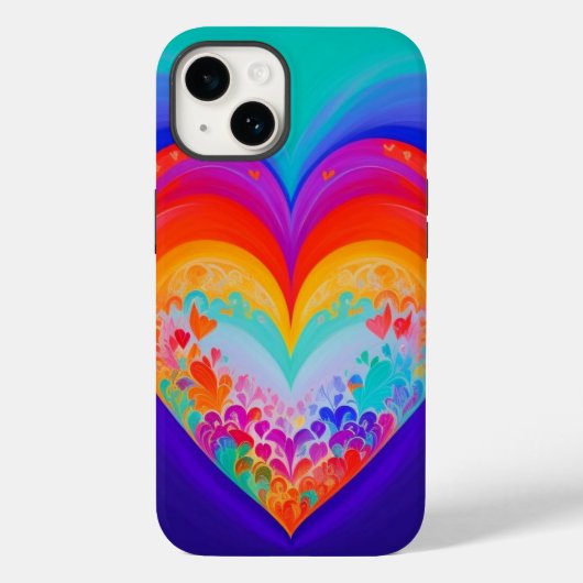 Valentijn Abstracte harten Case-Mate iPhone Case (Achterkant)
