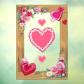 Valentijn Accent Window Cling 28x40 Aanpassen Raamsticker (Vel 3)