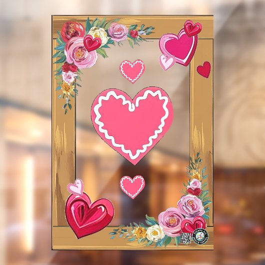 Valentijn Accent Window Cling 28x40 Aanpassen Raamsticker (Vel 2)