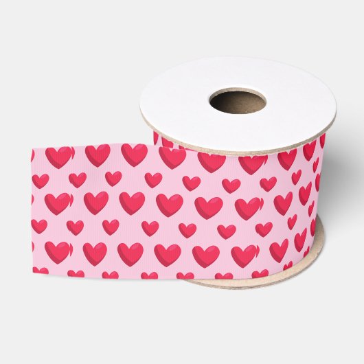 Valentijn achtergrond met hart liefde grosgrain lint (Spoel)