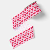 Valentijn achtergrond met hart liefde grosgrain lint (Achterkant)