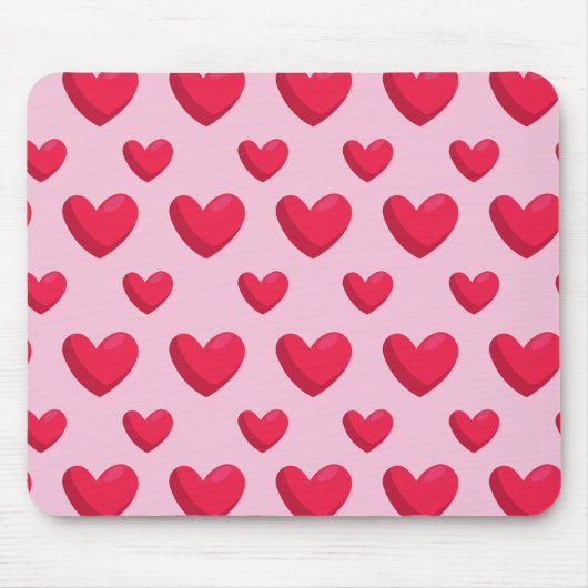 Valentijn achtergrond met hart liefde muismat (Voorkant)