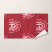 Valentijn achtergrond met hartenliefde handdoek (Handdoek)