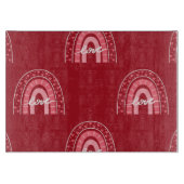 Valentijn achtergrond met hartenliefde snijplank (Voorkant)