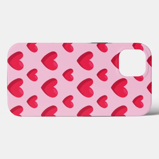 Valentijn achtergrond met hartliefde Case-Mate iPhone case (Achterkant (horizontaal))