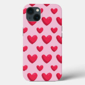 Valentijn achtergrond met hartliefde Case-Mate iPhone case (Achterkant)