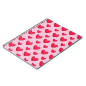 Valentijn achtergrond met hartliefde notitieboek (Linkerzijde)
