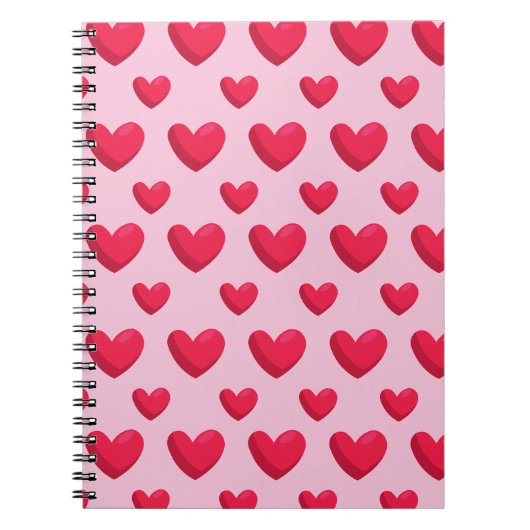 Valentijn achtergrond met hartliefde notitieboek (Voorkant)