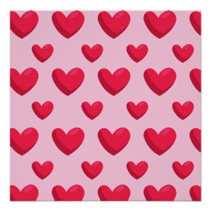 Valentijn achtergrond met hartliefde perfect poster