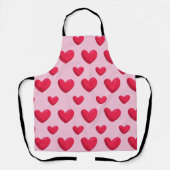 Valentijn achtergrond met hartliefde schort (Voorkant)