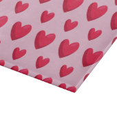 Valentijn achtergrond met hartliefde snijplank (Hoek)