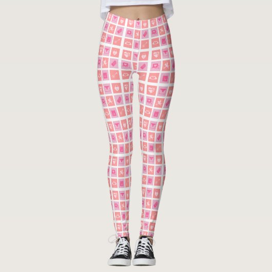 Valentijn Afbeeldingen en harten! LEGGINGS JONGE P (Voorkant)