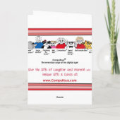 Valentijn Affectie op grote schaal Feestdagen Kaart (Achterkant)