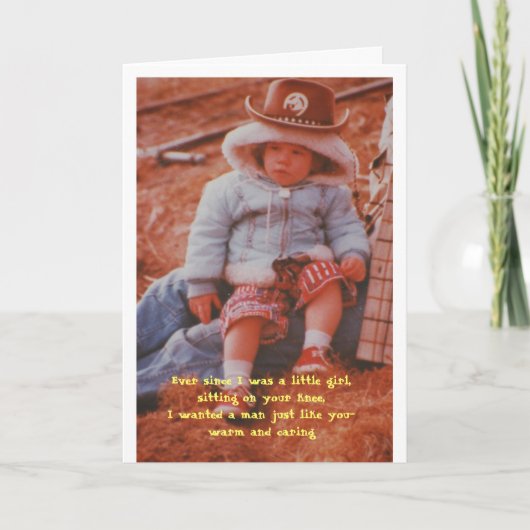 Valentijn - Al sinds ik een klein meisje was, zitt Feestdagen Kaart (Voorkant)