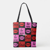 Valentijn All-Over-Print Canvas tas (Achterkant)