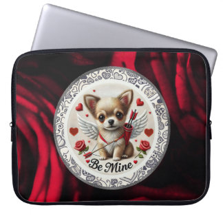 Valentijn Angel Chihuahua laptophoes – Wees de mij Laptop Sleeve
