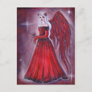 Valentijn Angel-kunst door Renee Lavoie Holiday Ka Feestdagenkaart