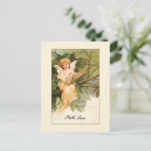  Valentijn Angel met Golden Harp Briefkaart (Staand voorkant)