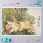 Valentijn Angel met Golden Harp Tissuepapier (Craft)