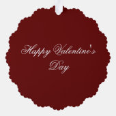 Valentijn Angel Papier Ornament Kaart (Achterkant)