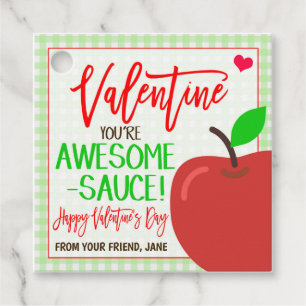 Valentijn Appelmoes Gift Label