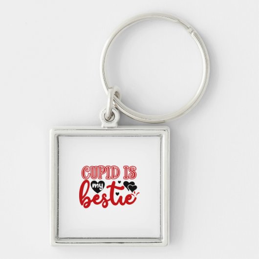 Valentijn Art Cupid is mijn beste Sleutelhanger (Voorkant)